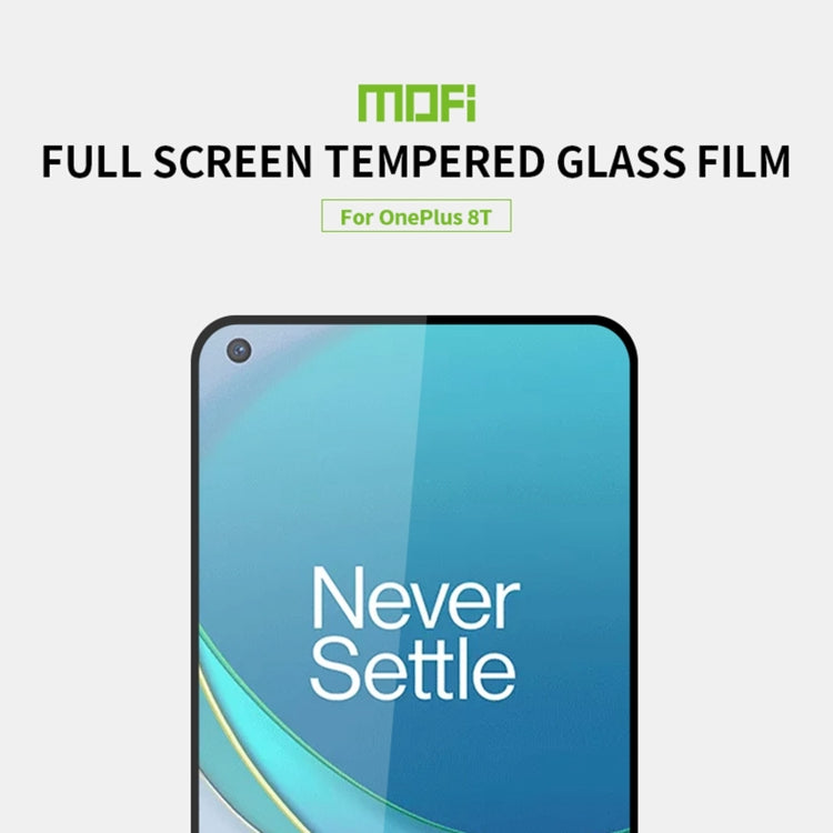 For OnePlus 8T MOFI 9H 2.5D Full Screen Tempered Glass Film(Black) - OnePlus Tempered Glass by MOFI | Online Shopping South Africa | PMC TechLife