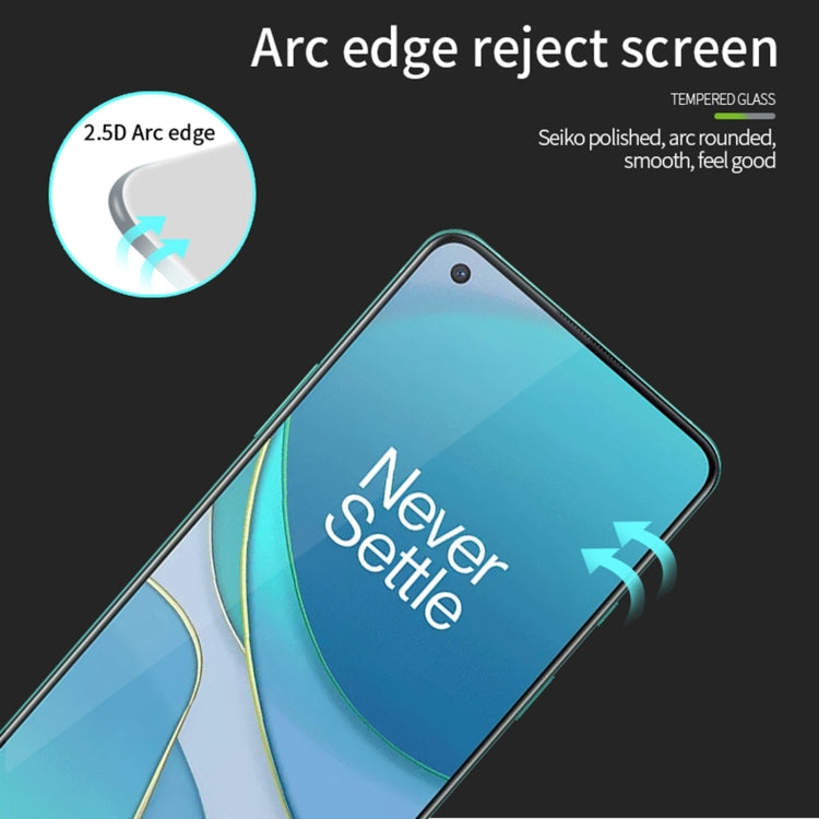 For OnePlus 8T MOFI 9H 2.5D Full Screen Tempered Glass Film(Black) - OnePlus Tempered Glass by MOFI | Online Shopping South Africa | PMC TechLife