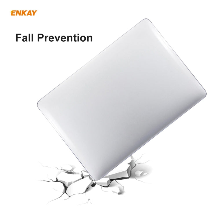 ENKAY 3 in 1 Crystal Laptop Protective Case + US Version TPU Keyboard Film + Anti-dust Plugs Set for MacBook Pro 13.3 inch A1708 (without Touch Bar)(Orange) - MacBook Pro Cases by ENKAY | Online Shopping South Africa | PMC Jewellery | Buy Now Pay Later Mobicred