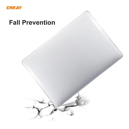 ENKAY 3 in 1 Crystal Laptop Protective Case + US Version TPU Keyboard Film + Anti-dust Plugs Set for MacBook Pro 13.3 inch A1708 (without Touch Bar)(Purple) - MacBook Pro Cases by ENKAY | Online Shopping South Africa | PMC Jewellery | Buy Now Pay Later Mobicred