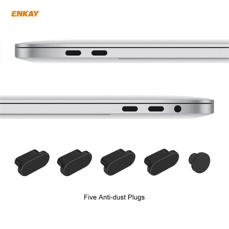 ENKAY 3 in 1 Crystal Laptop Protective Case + US Version TPU Keyboard Film + Anti-dust Plugs Set for MacBook Pro 13.3 inch A1708 (without Touch Bar)(Pink) - MacBook Pro Cases by ENKAY | Online Shopping South Africa | PMC Jewellery | Buy Now Pay Later Mobicred