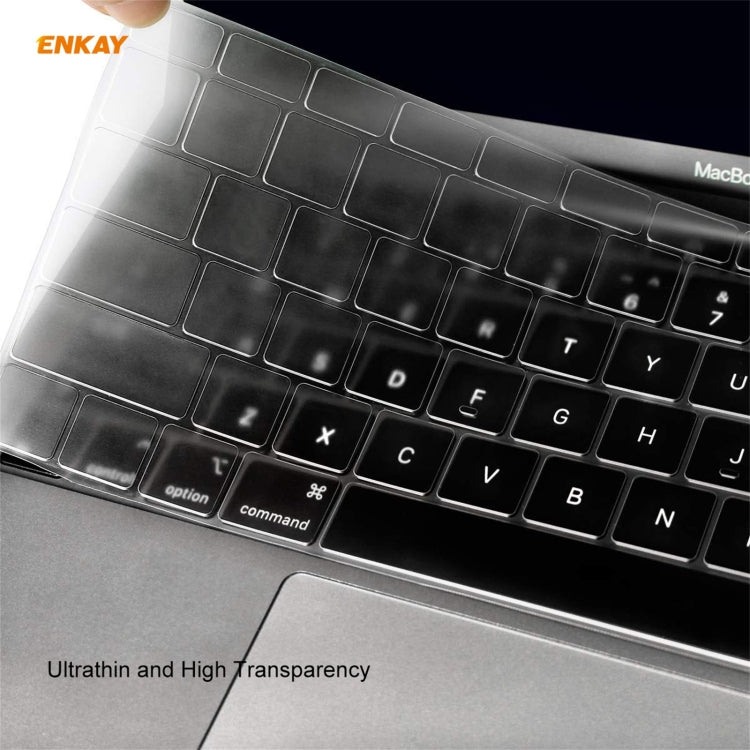 ENKAY 3 in 1 Crystal Laptop Protective Case + EU Version TPU Keyboard Film + Anti-dust Plugs Set for MacBook Pro 13.3 inch A1706 / A1989 / A2159 (with Touch Bar)(Pink) - MacBook Pro Cases by ENKAY | Online Shopping South Africa | PMC Jewellery | Buy Now Pay Later Mobicred