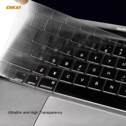 ENKAY 3 in 1 Crystal Laptop Protective Case + EU Version TPU Keyboard Film + Anti-dust Plugs Set for MacBook Pro 13.3 inch A1706 / A1989 / A2159 (with Touch Bar)(Dark Blue) - MacBook Pro Cases by ENKAY | Online Shopping South Africa | PMC Jewellery | Buy Now Pay Later Mobicred