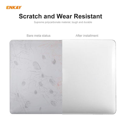 ENKAY 3 in 1 Crystal Laptop Protective Case + US Version TPU Keyboard Film + Anti-dust Plugs Set for MacBook Pro 13.3 inch A1706 / A1989 / A2159 (with Touch Bar)(Grey) - MacBook Pro Cases by ENKAY | Online Shopping South Africa | PMC Jewellery | Buy Now Pay Later Mobicred