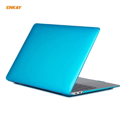 For MacBook Air 13.3 inch A2179 & A2337 2020 ENKAY 3 in 1 Crystal Laptop Protective Case + US Version TPU Keyboard Film + Anti-dust Plugs Set(Light Blue) - MacBook Air Cases by WIWU | Online Shopping South Africa | PMC Jewellery | Buy Now Pay Later Mobicred