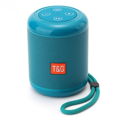 T&G TG519 TWS HiFi Portable Bluetooth Speaker Subwoofer Outdoor Wireless Column Speakers Support TF Card / FM / 3.5mm AUX / U Disk / Hands-free Call(Peacock Blue) - Desktop Speaker by T&G | Online Shopping South Africa | PMC Jewellery | Buy Now Pay Later Mobicred