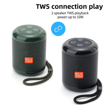 T&G TG519 TWS HiFi Portable Bluetooth Speaker Subwoofer Outdoor Wireless Column Speakers Support TF Card / FM / 3.5mm AUX / U Disk / Hands-free Call(Gray) - Desktop Speaker by T&G | Online Shopping South Africa | PMC Jewellery | Buy Now Pay Later Mobicred