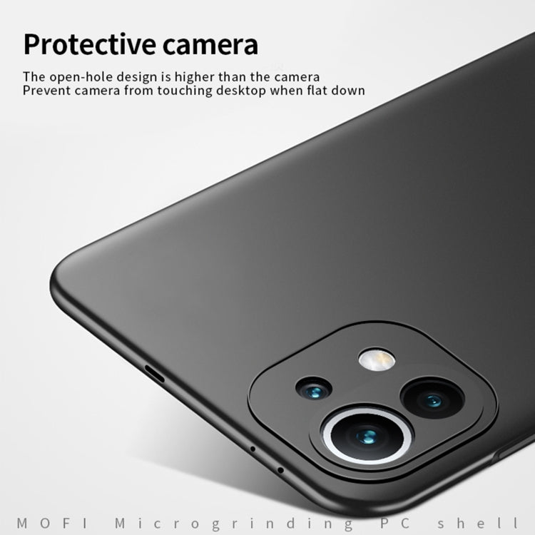 For Xiaomi Mi 11 MOFI Frosted PC Ultra-thin Hard Case(Black) - Xiaomi Cases by MOFI | Online Shopping South Africa | PMC Jewellery