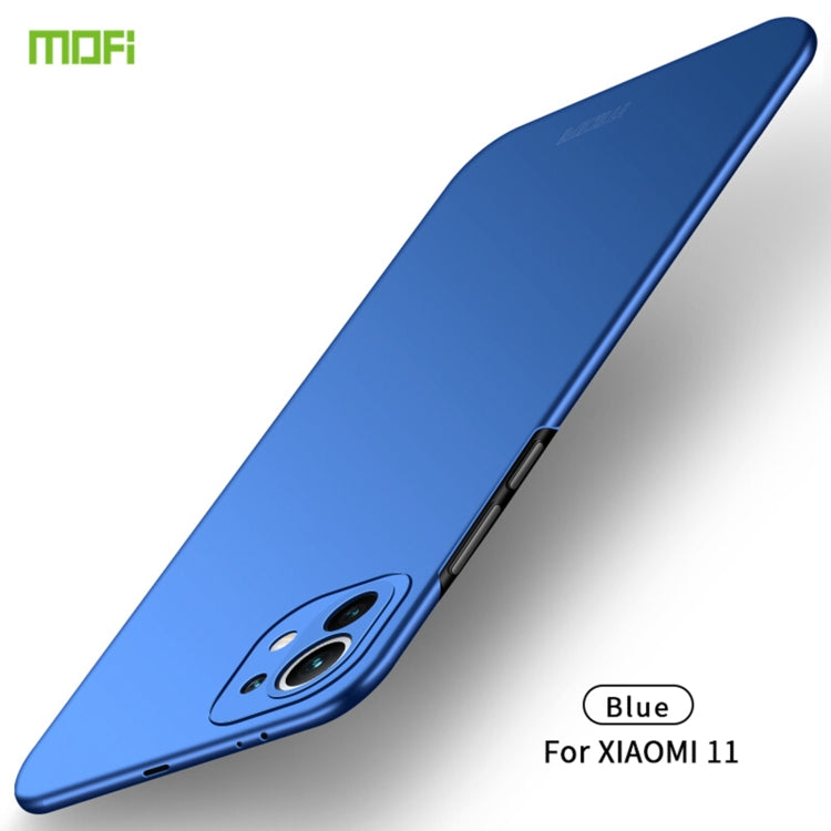 For Xiaomi Mi 11 MOFI Frosted PC Ultra-thin Hard Case(Blue) - Xiaomi Cases by MOFI | Online Shopping South Africa | PMC TechLife