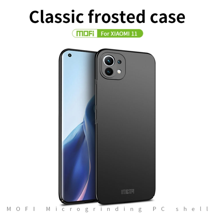 For Xiaomi Mi 11 MOFI Frosted PC Ultra-thin Hard Case(Blue) - Xiaomi Cases by MOFI | Online Shopping South Africa | PMC TechLife
