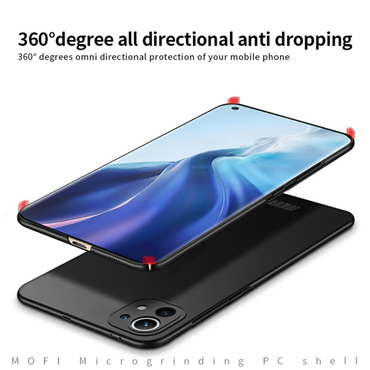 For Xiaomi Mi 11 MOFI Frosted PC Ultra-thin Hard Case(Blue) - Xiaomi Cases by MOFI | Online Shopping South Africa | PMC TechLife