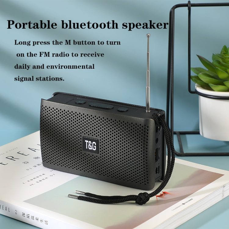 T&G TG282 Portable Bluetooth Speakers with Flashlight, Support TF Card / FM / 3.5mm AUX / U Disk / Hands-free Call(Gray) - Desktop Speaker by T&G | Online Shopping South Africa | PMC Jewellery | Buy Now Pay Later Mobicred