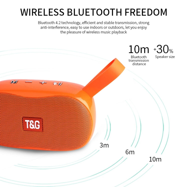 T&G TG173 TWS Subwoofer Bluetooth Speaker With Braided Cord, Support USB / AUX / TF Card / FM(Black) - Desktop Speaker by T&G | Online Shopping South Africa | PMC Jewellery | Buy Now Pay Later Mobicred