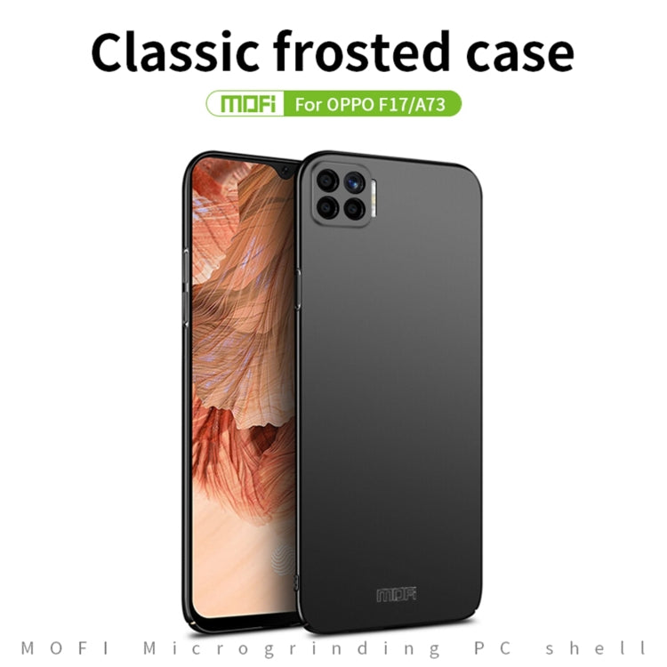 For OPPO F17 / A73 MOFI Frosted PC Ultra-thin Hard Case(Red) - OPPO Cases by MOFI | Online Shopping South Africa | PMC Jewellery