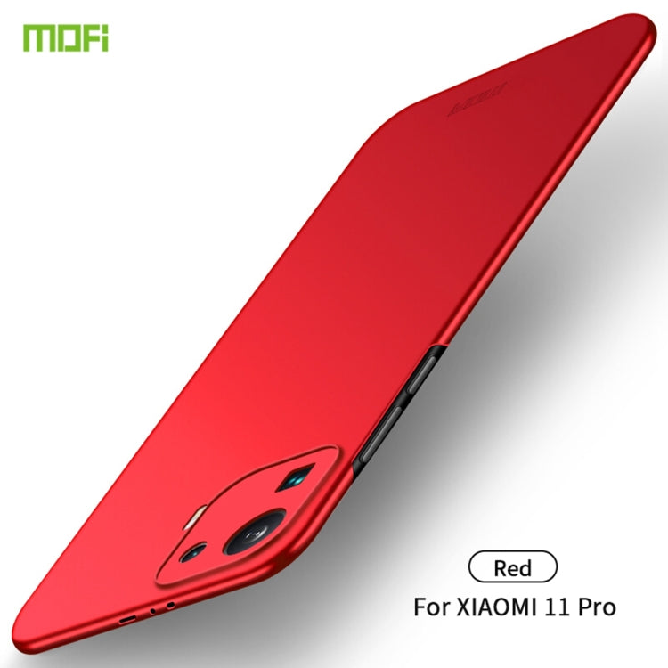 For Xiaomi Mi 11 Pro MOFI Frosted PC Ultra-thin Hard Case(Red) - free shipping - PMC TechLife - Order now!