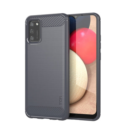 For Samsung Galaxy A02s/M02s/F02s(EU Version) MOFI Gentleness Series Brushed Texture Carbon Fiber Soft TPU Case(Grey) - Galaxy Phone Cases by MOFI | Online Shopping South Africa | PMC Jewellery