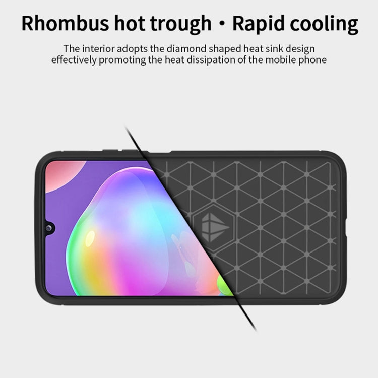 For Samsung Galaxy A32 5G MOFI Gentleness Series Brushed Texture Carbon Fiber Soft TPU Case(Grey) - Galaxy Phone Cases by MOFI | Online Shopping South Africa | PMC Jewellery