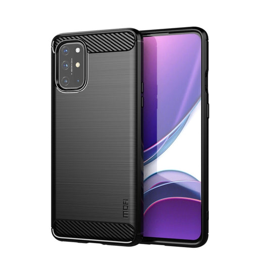 For OnePlus 8T MOFI Gentleness Series Brushed Texture Carbon Fiber Soft TPU Case(Black) - OnePlus Cases by MOFI | Online Shopping South Africa | PMC Jewellery