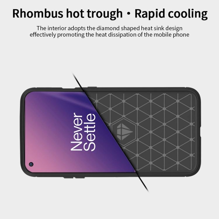 For OnePlus 8T MOFI Gentleness Series Brushed Texture Carbon Fiber Soft TPU Case(Grey) - OnePlus Cases by MOFI | Online Shopping South Africa | PMC TechLife | Buy Now Pay Later Mobicred