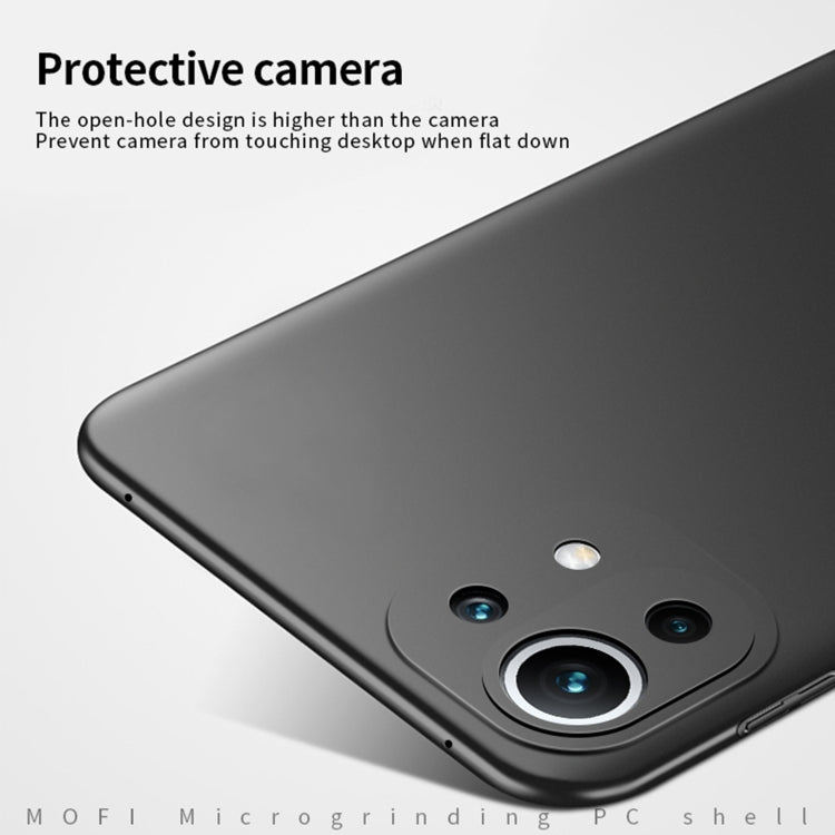 For Xiaomi Mi 11 Lite MOFI Frosted PC Ultra-thin Hard Case(Blue) - Xiaomi Cases by MOFI | Online Shopping South Africa | PMC TechLife | Buy Now Pay Later Mobicred