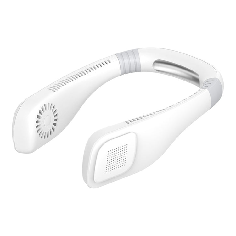 Hand Free Mini USB Neck Fan - Rechargeable Portable Headphone Design Wearable Neckband Fan, 3 Level Air Flow, 360 Degree Free Rotation Perfect for Sports, Office and Outdoor(White) - Electric Fans by PMC Jewellery | Online Shopping South Africa | PMC Jewellery | Buy Now Pay Later Mobicred