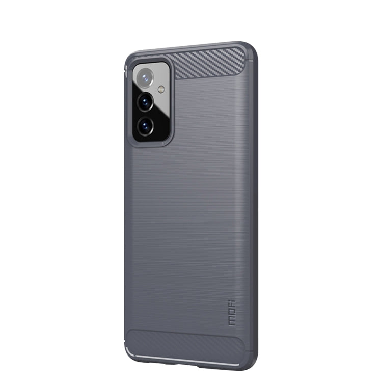 For Samsung Galaxy A82 / Quantum2 MOFI Gentleness Series Brushed Texture Carbon Fiber Soft TPU Case(Gray) - Galaxy Phone Cases by MOFI | Online Shopping South Africa | PMC Jewellery