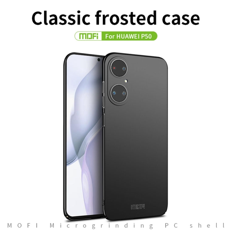 For Huawei P50 MOFI Frosted PC Ultra-thin Hard Case(Blue) - Huawei Cases by MOFI | Online Shopping South Africa | PMC TechLife | Buy Now Pay Later Mobicred