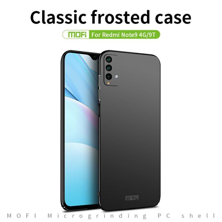 For Xiaomi Redmi 9T / Note9 4G / 9 Power MOFI Frosted PC Ultra-thin Hard Case(Gold) - Xiaomi Cases by MOFI | Online Shopping South Africa | PMC Jewellery