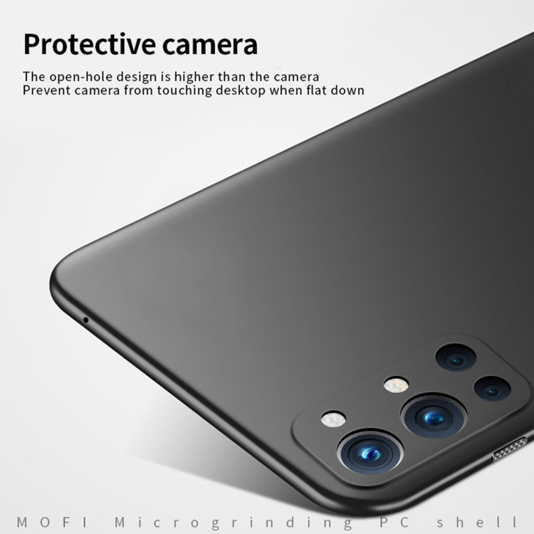 For OnePlus 9R MOFI Frosted PC Ultra-thin Hard Case(Black) - OnePlus Cases by MOFI | Online Shopping South Africa | PMC Jewellery