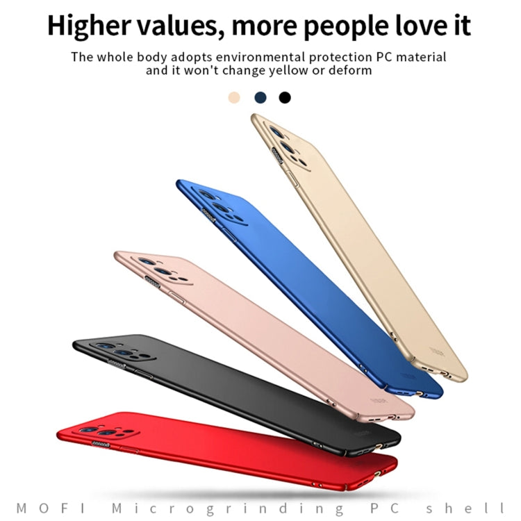 For OnePlus 9R MOFI Frosted PC Ultra-thin Hard Case(Red) - OnePlus Cases by MOFI | Online Shopping South Africa | PMC TechLife | Buy Now Pay Later Mobicred