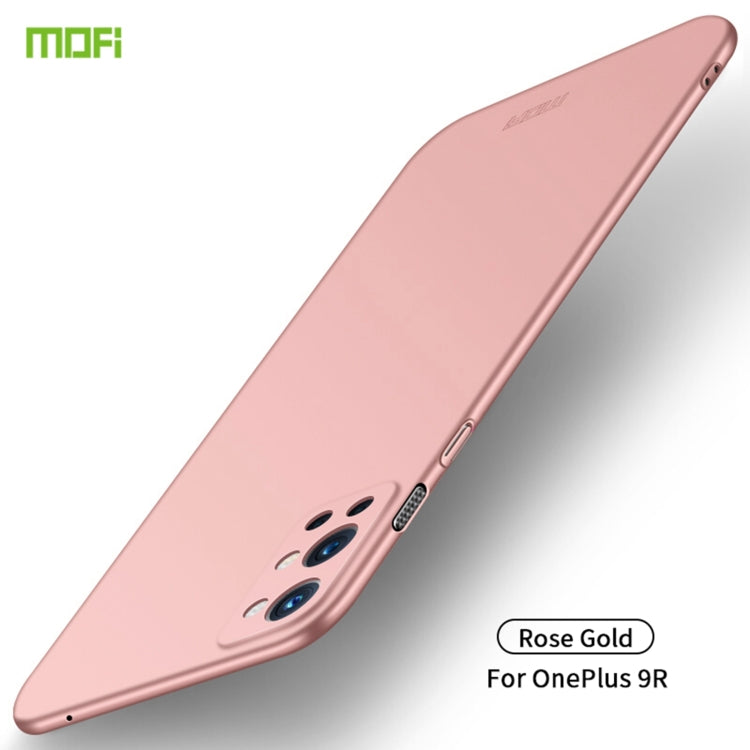 For OnePlus 9R MOFI Frosted PC Ultra-thin Hard Case(Rose gold) - OnePlus Cases by MOFI | Online Shopping South Africa | PMC TechLife | Buy Now Pay Later Mobicred