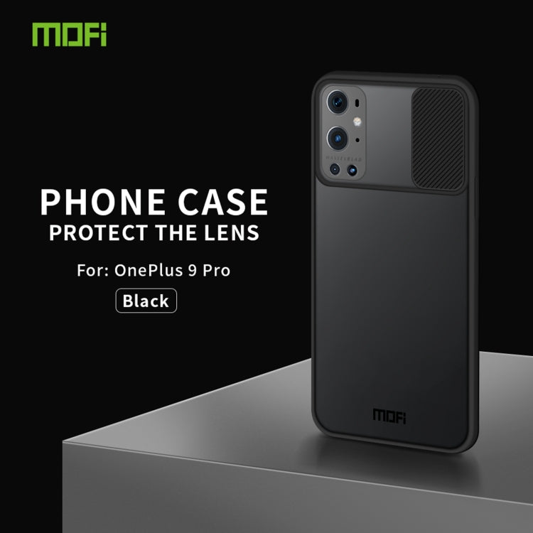 For OnePlus 9 Pro MOFI Xing Dun Series Translucent Frosted PC + TPU Privacy Anti-glare Shockproof All-inclusive Protective Case(Black) - OnePlus Cases by MOFI | Online Shopping South Africa | PMC Jewellery