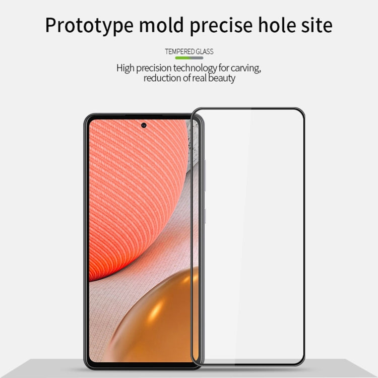 For Samsung Galaxy A72 4G/5G MOFI 9H 3D Explosion-proof Curved Screen Tempered Glass Film(Black) - Galaxy Tempered Glass by MOFI | Online Shopping South Africa | PMC TechLife | Buy Now Pay Later Mobicred