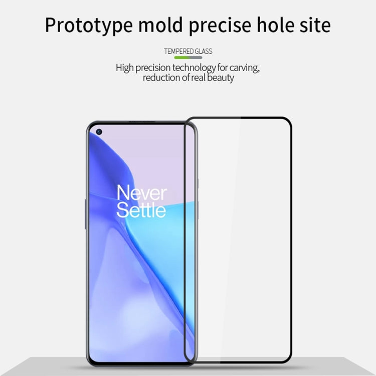 For OnePlus 9 / 9R MOFI 9H 2.5D Full Screen Tempered Glass Film(Black) - OnePlus Tempered Glass by MOFI | Online Shopping South Africa | PMC TechLife