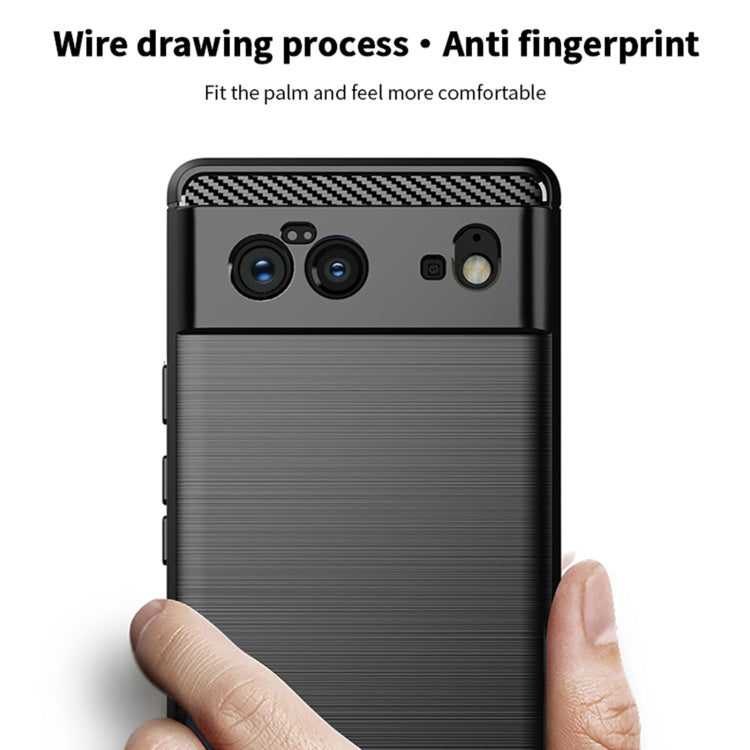 For Google Pixel 6 MOFI Gentleness Series Brushed Texture Carbon Fiber Soft TPU Case(Red) - free shipping - PMC TechLife - Order now!