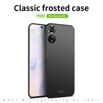 For Honor 50 MOFI Frosted PC Ultra-thin Hard Case(Blue) - Honor Cases by MOFI | Online Shopping South Africa | PMC Jewellery