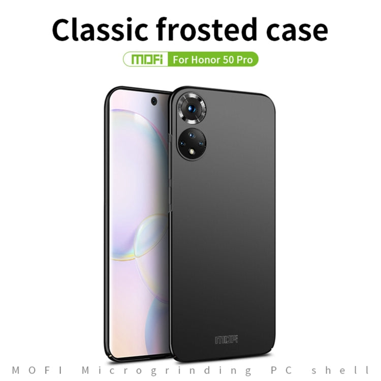 For Honor 50 Pro MOFI Frosted PC Ultra-thin Hard Case(Red) - Honor Cases by MOFI | Online Shopping South Africa | PMC TechLife | Buy Now Pay Later Mobicred