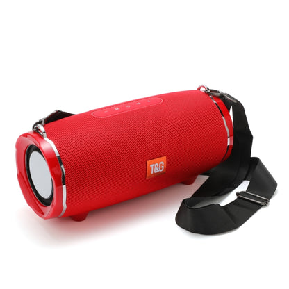 T&G TG187 Portable Waterproof Wireless Bass Surround Bluetooth Speaker with Shoulder Strap, Support FM / TF  Card(Red) - Desktop Speaker by T&G | Online Shopping South Africa | PMC Jewellery | Buy Now Pay Later Mobicred