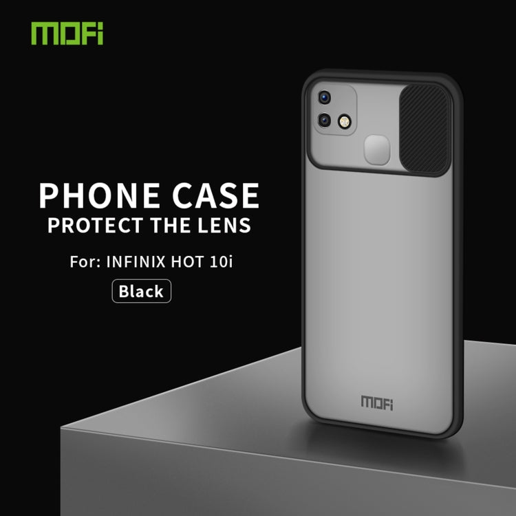 For Infinix HOT 10i MOFI Xing Dun Series Translucent Frosted PC + TPU Privacy Anti-glare Shockproof All-inclusive Protective Case(Black) - Infinix Cases by MOFI | Online Shopping South Africa | PMC Jewellery