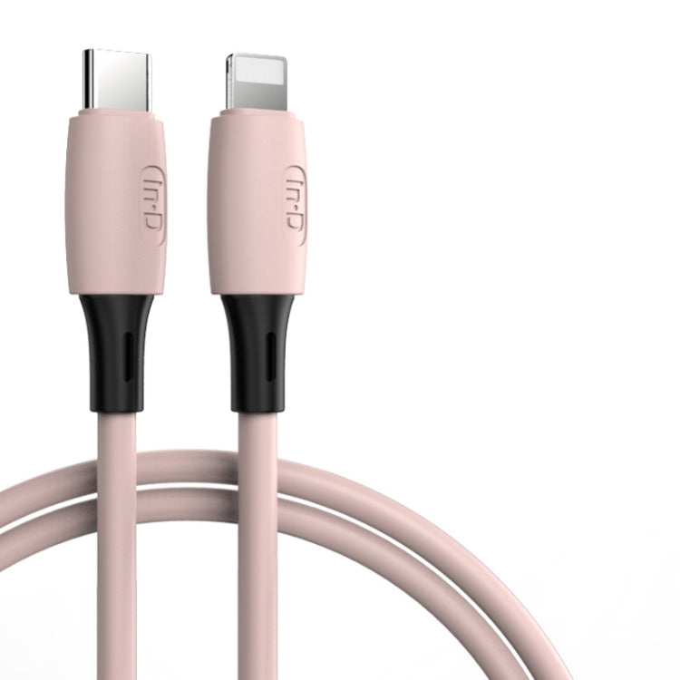 ENKAY Hat-Prince ENK-CB209 PD 20W 3A Type-C to 8 Pin Silicone Data Sync Fast Charging Cable, Cable Length: 1.2m(Pink) - Normal Style Cable by ENKAY | Online Shopping South Africa | PMC Jewellery | Buy Now Pay Later Mobicred