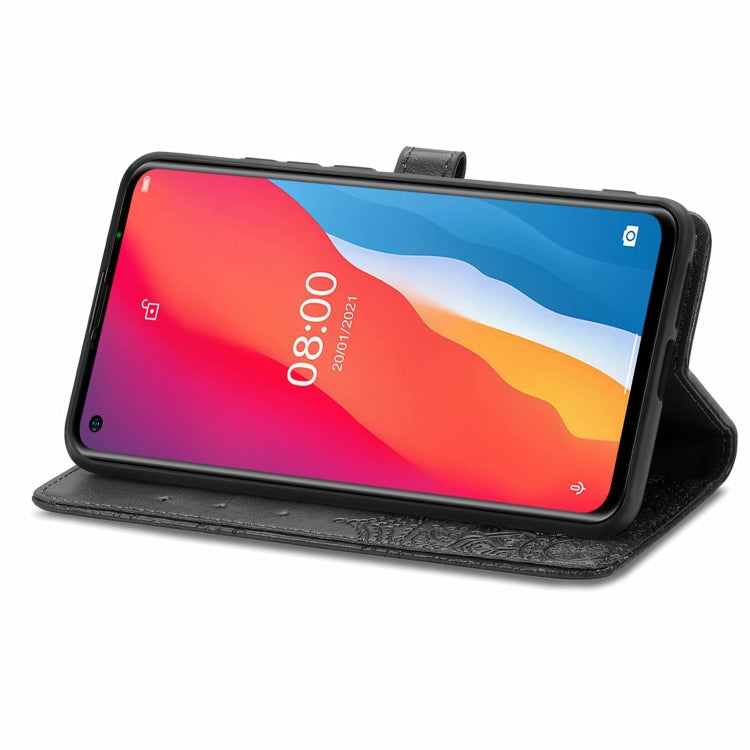 For Ulefone Note 11 Plus Mandala Flower Embossed Horizontal Flip Leather Case with Bracket / Card Slot / Wallet / Lanyard(Black) - Ulefone Cases by PMC Jewellery | Online Shopping South Africa | PMC Jewellery | Buy Now Pay Later Mobicred