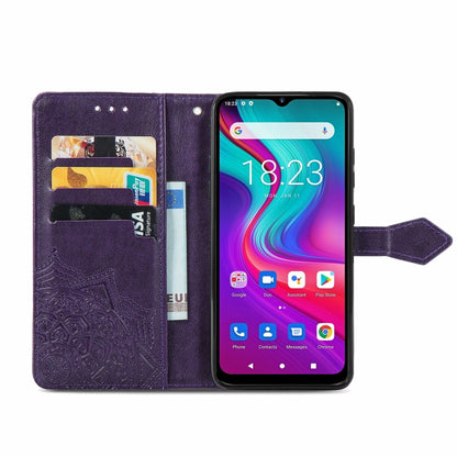 For Doogee X96 Pro Mandala Flower Embossed Horizontal Flip Leather Case with Holder & Three Card Slots & Wallet & Lanyard(Purple) - More Brand by PMC Jewellery | Online Shopping South Africa | PMC Jewellery | Buy Now Pay Later Mobicred