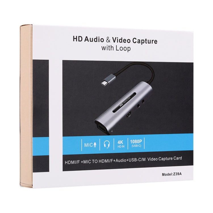 Z39A HDMI / F + Microphone HDMI / F + Audio + USB 4K Capture Card, Support Windows Android Linux and MacOS Etc - free shipping - PMC Jewellery - Order now!