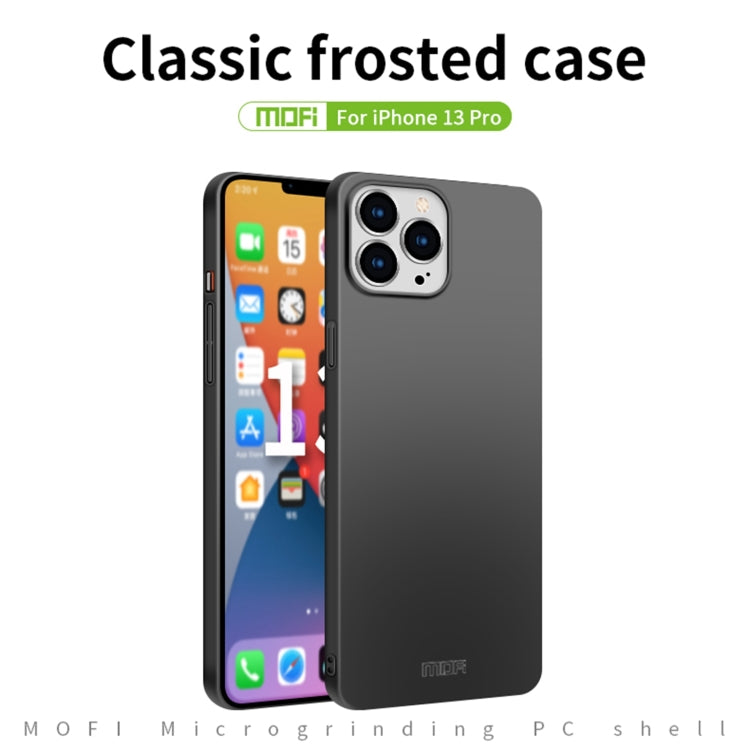 For iPhone 13 Pro MOFI Frosted PC Ultra-thin Hard Case(Blue) - iPhone 13 Pro Cases by MOFI | Online Shopping South Africa | PMC Jewellery