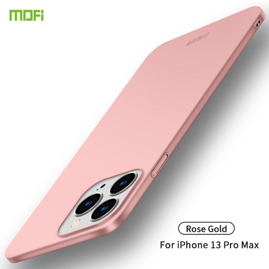 For iPhone 13 Pro Max  MOFI Frosted PC Ultra-thin Hard Case(Rose Gold) - iPhone 13 Pro Max Cases by MOFI | Online Shopping South Africa | PMC Jewellery