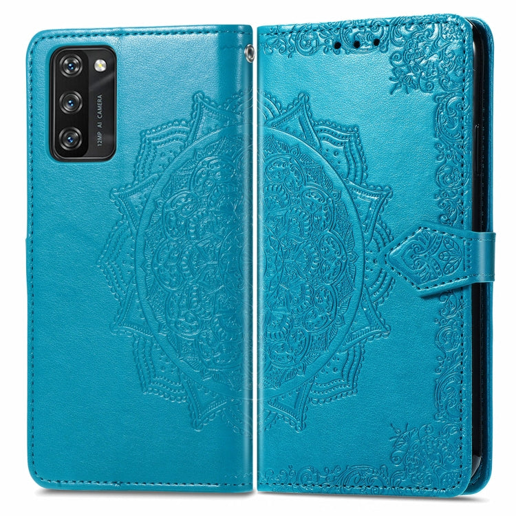 For Blackview A100 Mandala Embossing Pattern Horizontal Flip Leather Case with Holder & Card Slots & Wallet & Lanyard(Blue) - More Brand by PMC Jewellery | Online Shopping South Africa | PMC Jewellery | Buy Now Pay Later Mobicred