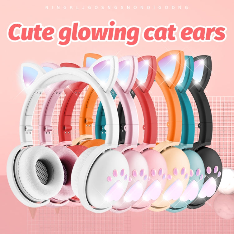 BK9 HiFi 7.1 Surround Sound Cat Claw Luminous Cat Ear Bluetooth Gaming Headset with Mic(Green) - Multimedia Headset by PMC Jewellery | Online Shopping South Africa | PMC Jewellery | Buy Now Pay Later Mobicred