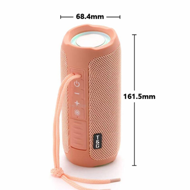 T&G TG227 Outdoor Portable Waterproof Bluetooth Music Speaker with LED Support FM / TF / USB(Gray) - Desktop Speaker by T&G | Online Shopping South Africa | PMC Jewellery | Buy Now Pay Later Mobicred