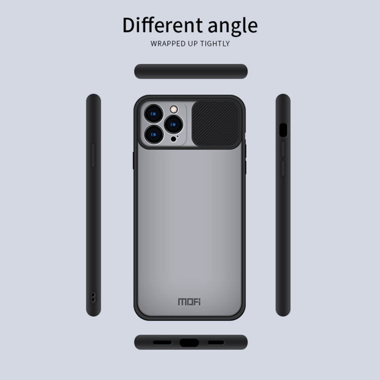 For iPhone 13 Pro Max MOFI Translucent Frosted PC + TPU Phone Case(Black) - free shipping - PMC TechLife - Order now!