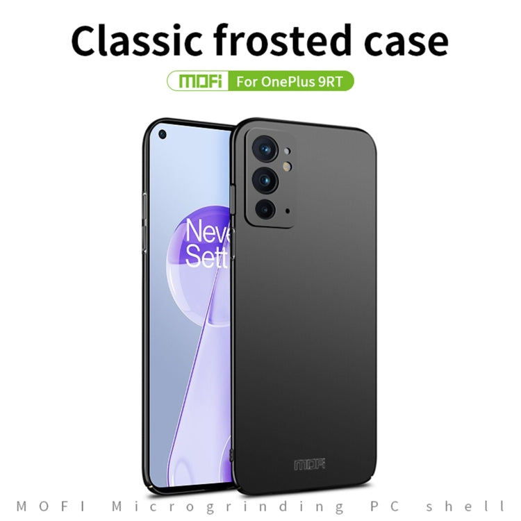 For OnePlus 9RT 5G MOFI Frosted PC Ultra-thin Hard Phone Case(Gold) - OnePlus Cases by MOFI | Online Shopping South Africa | PMC TechLife | Buy Now Pay Later Mobicred